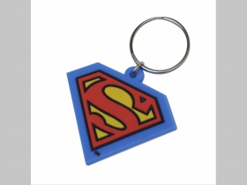 Superman  silikónová kľúčenka s kovovým krúžkom
